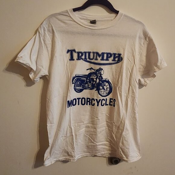 Triumph Motorcycle Tshirt - as worn by Bob Dylan on Highway 61 Revisited album - Picture 1 of 5